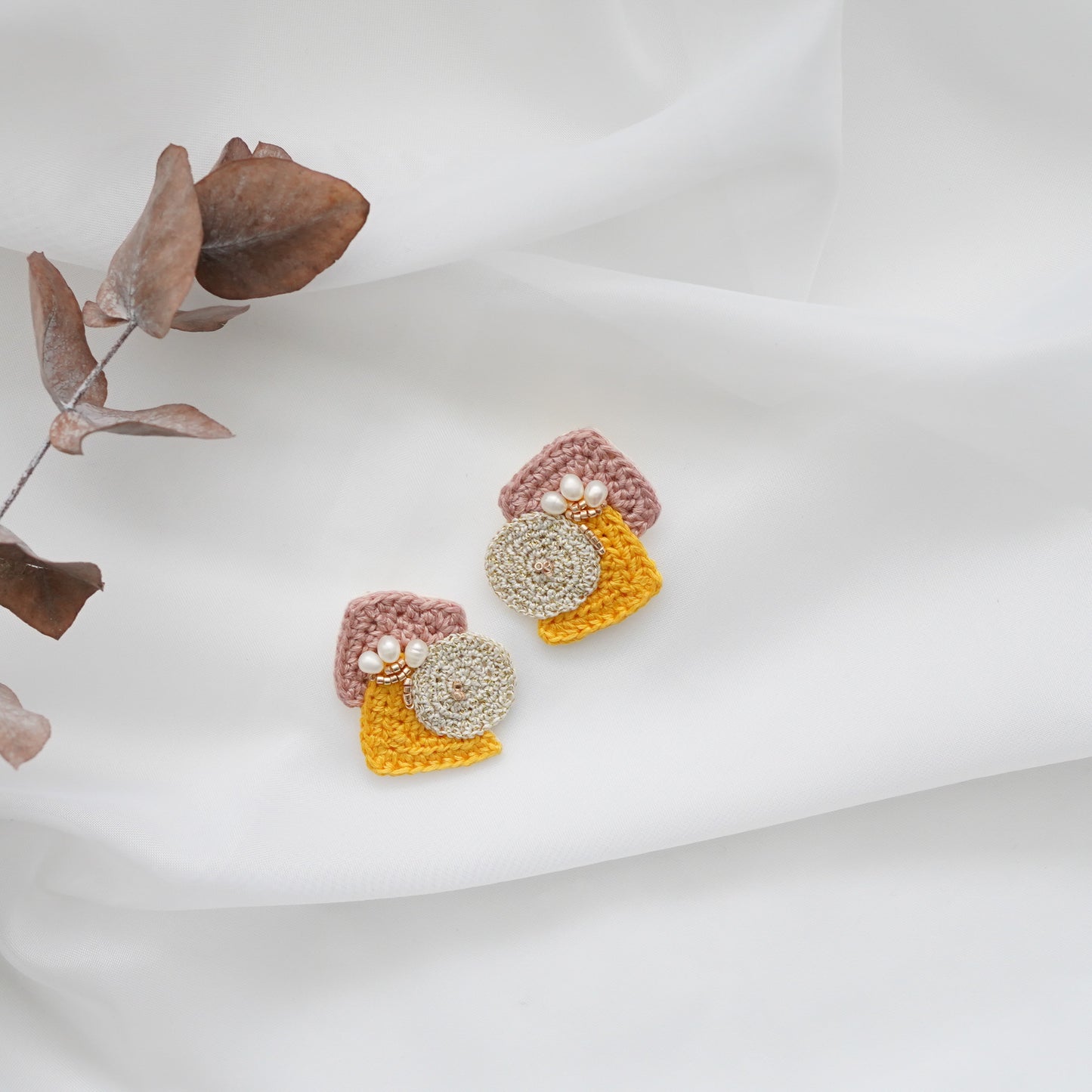 Geometry Crochet Earrings Sunrise