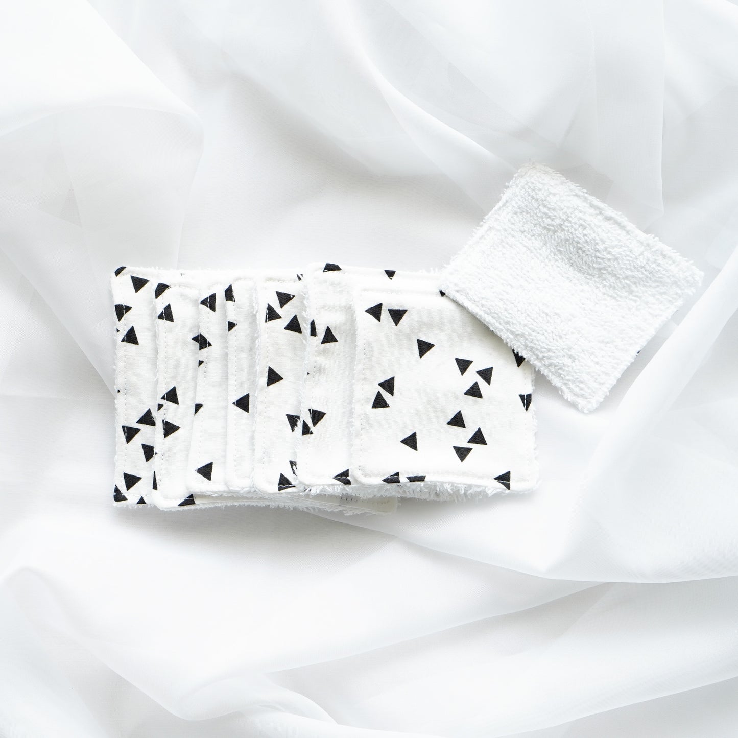 Reusable Cosmetic textile Pads Triangle