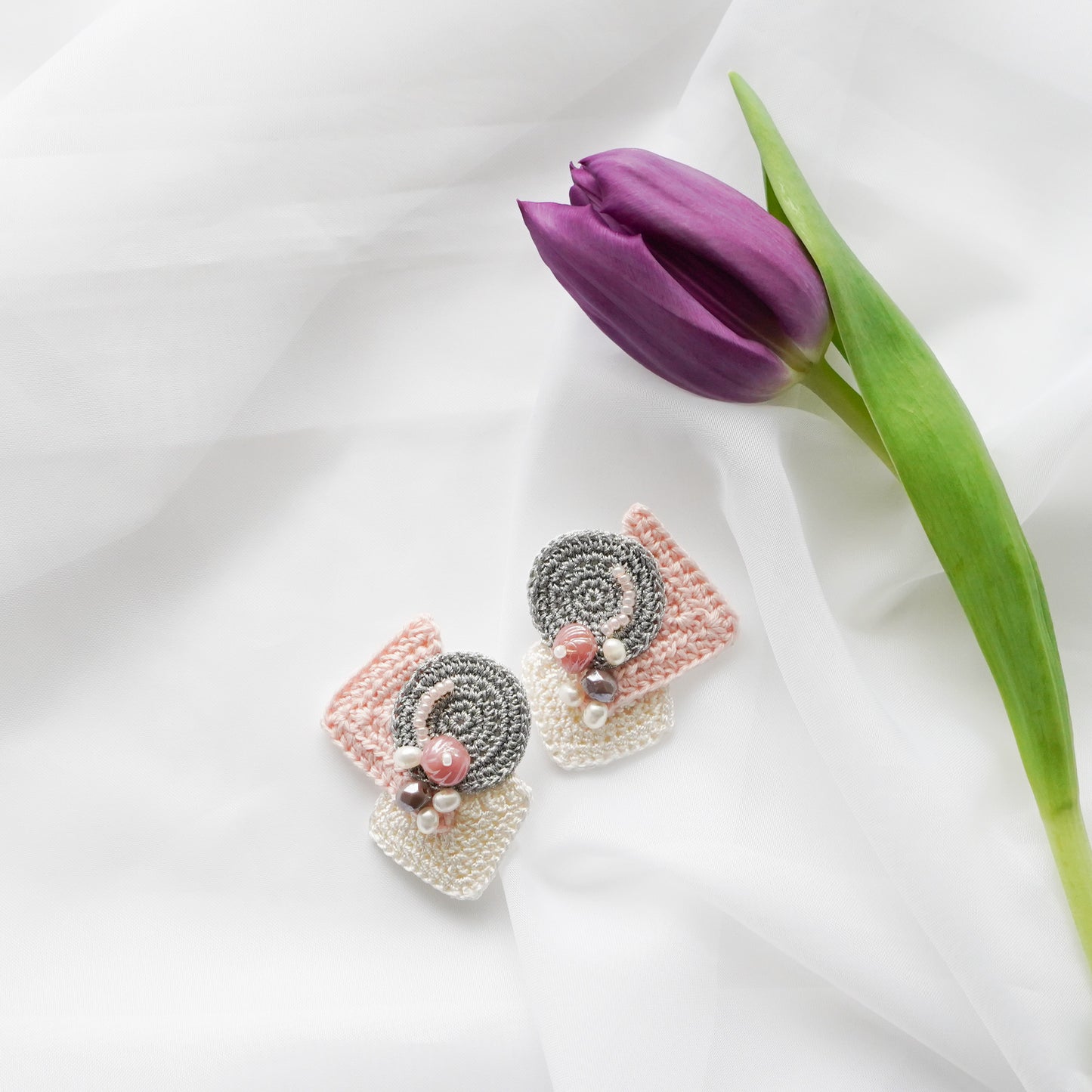 Geometry Crochet Earrings Morning Kiss