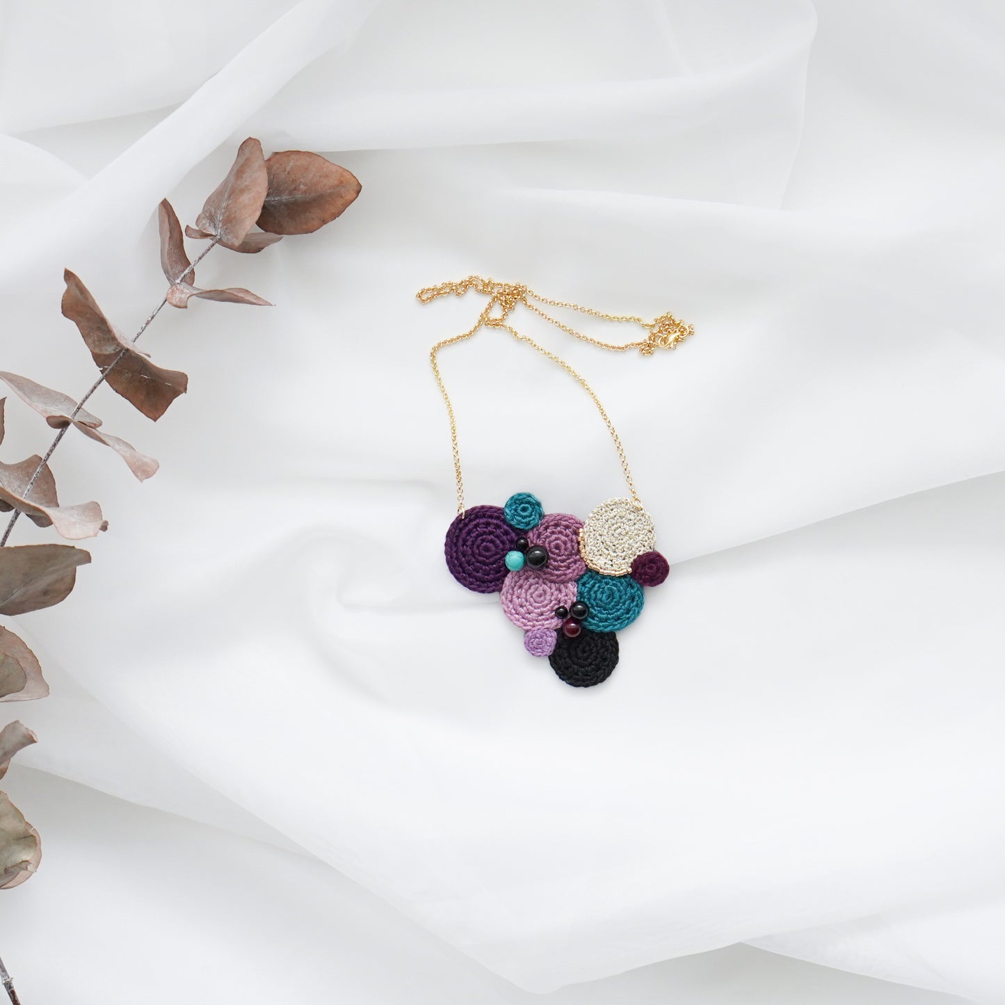 Boubles Crochet Necklace Midnight