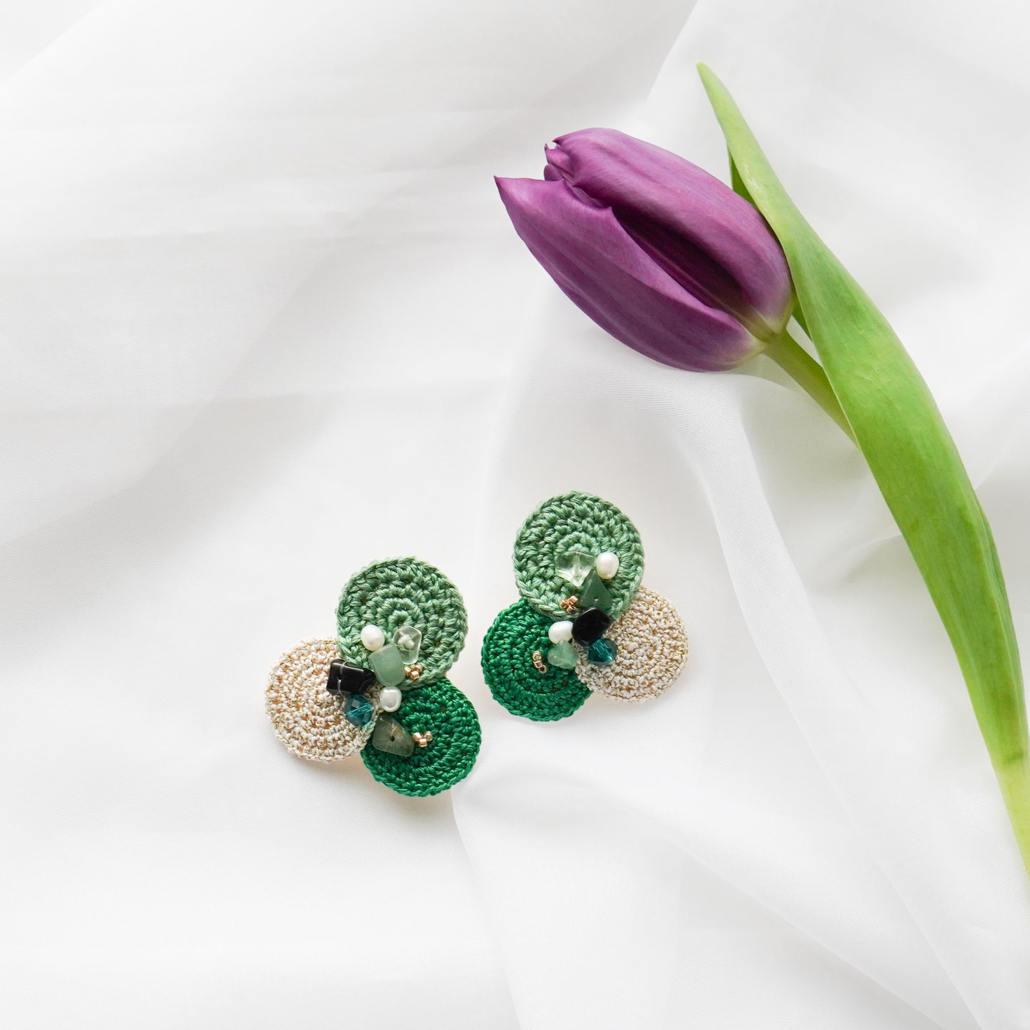 Boubles Crochet Earrings Leaves