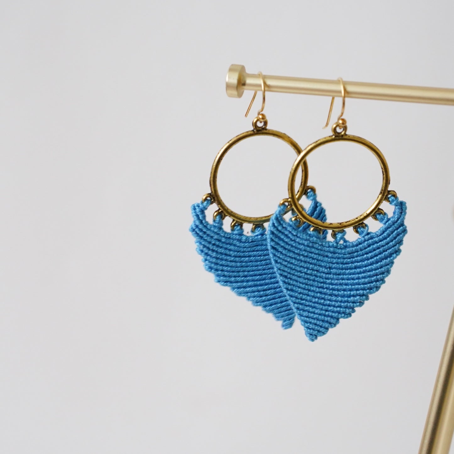 Micro Macramé Earrings Wings