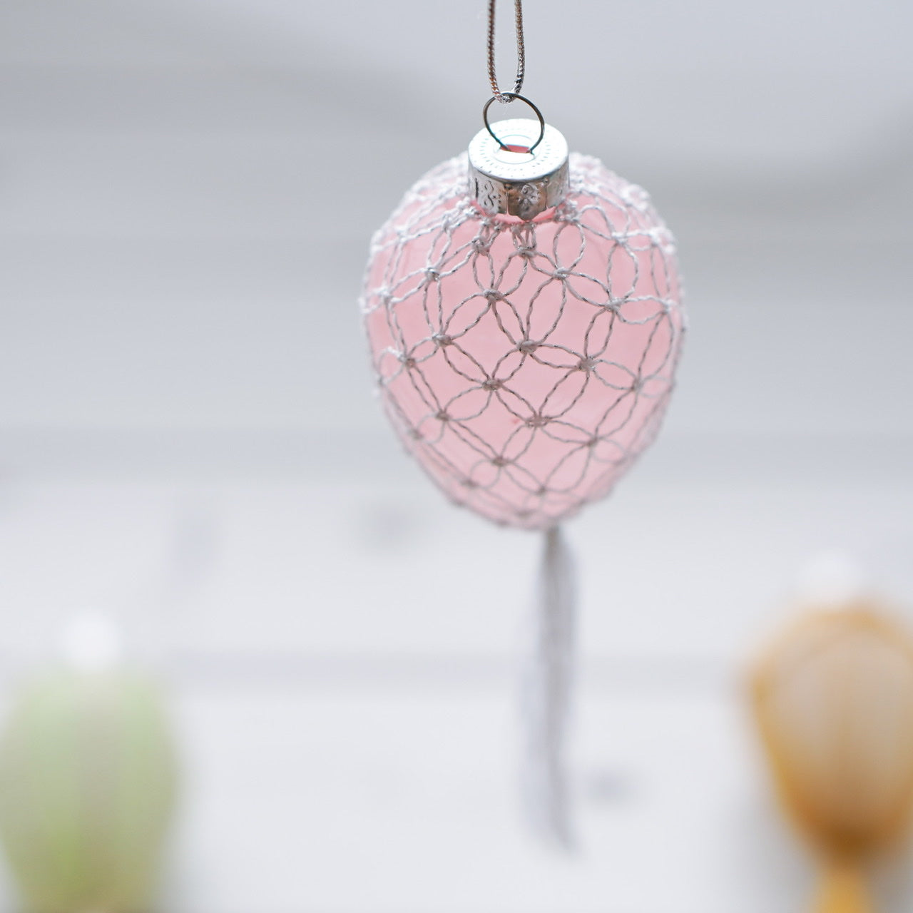 Handmade Boho Macramé Easter Egg Decoration