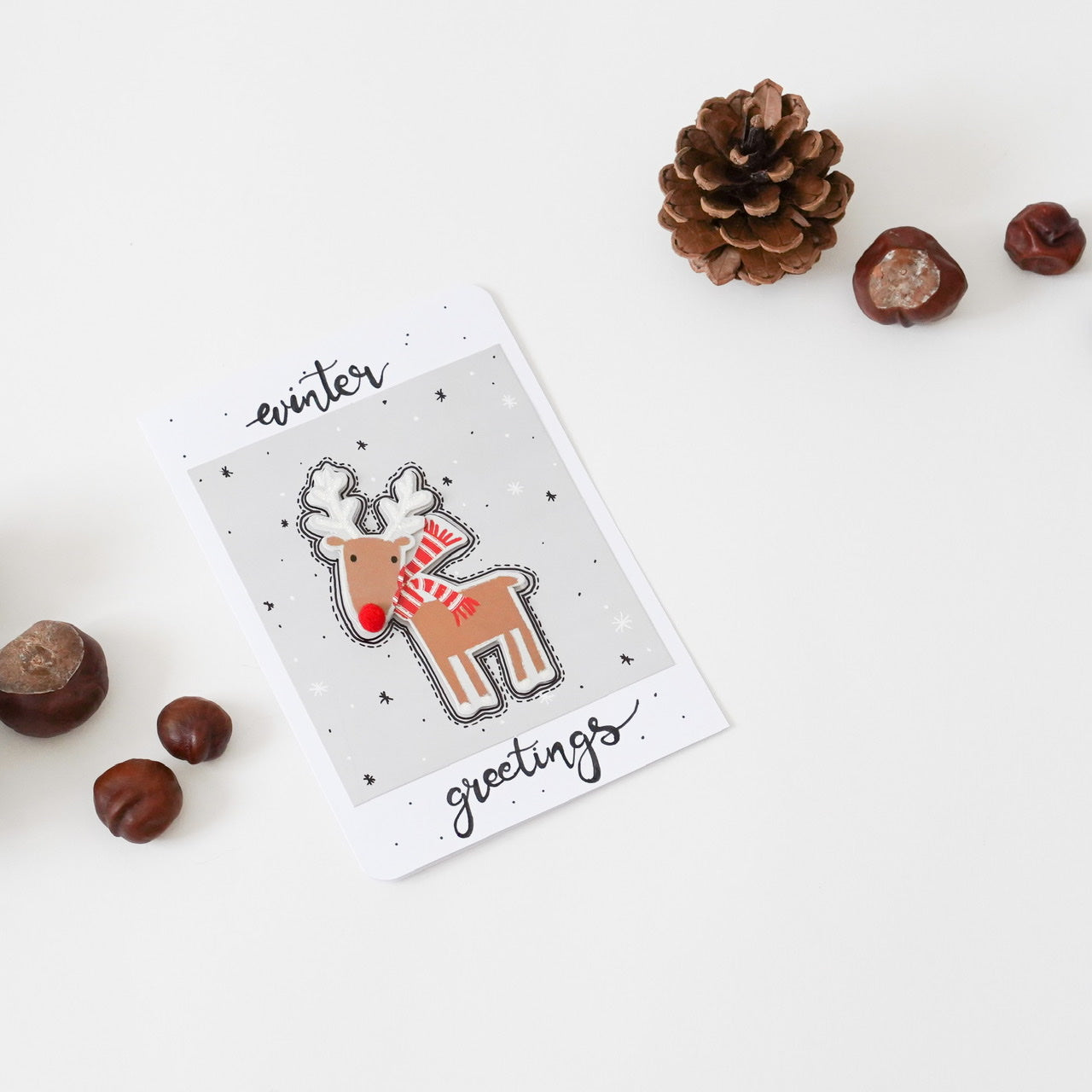 Winter Greetings- Deer