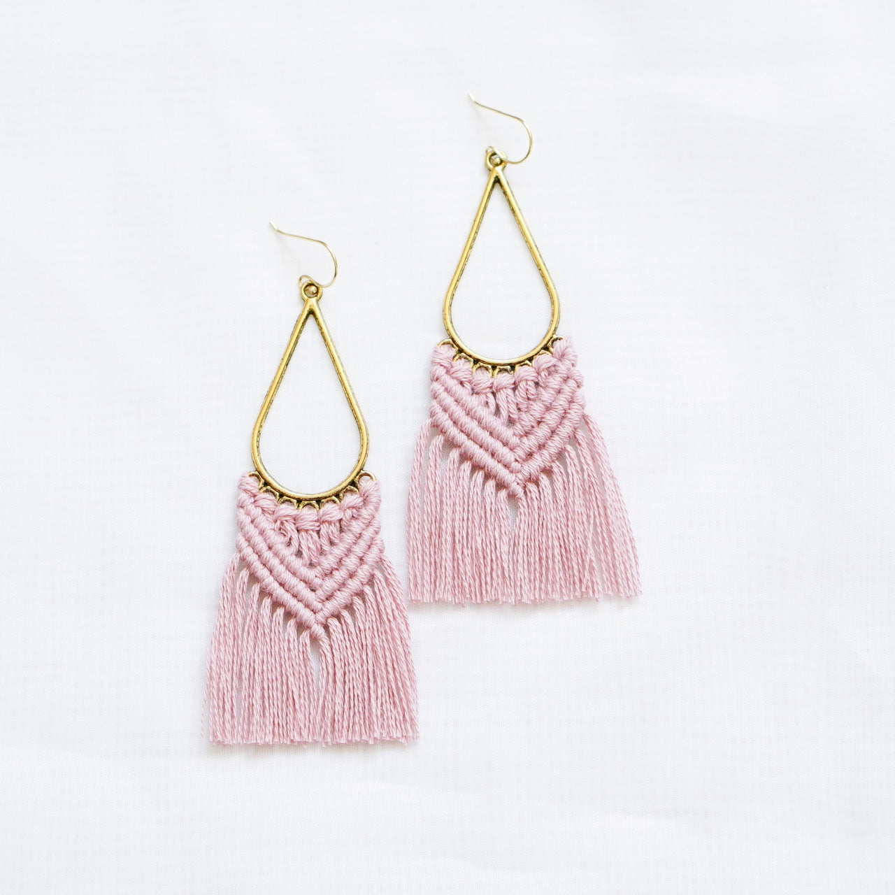 Handmade Macramé Drops- Lilac- Handgemacht- Makramee- Lilac