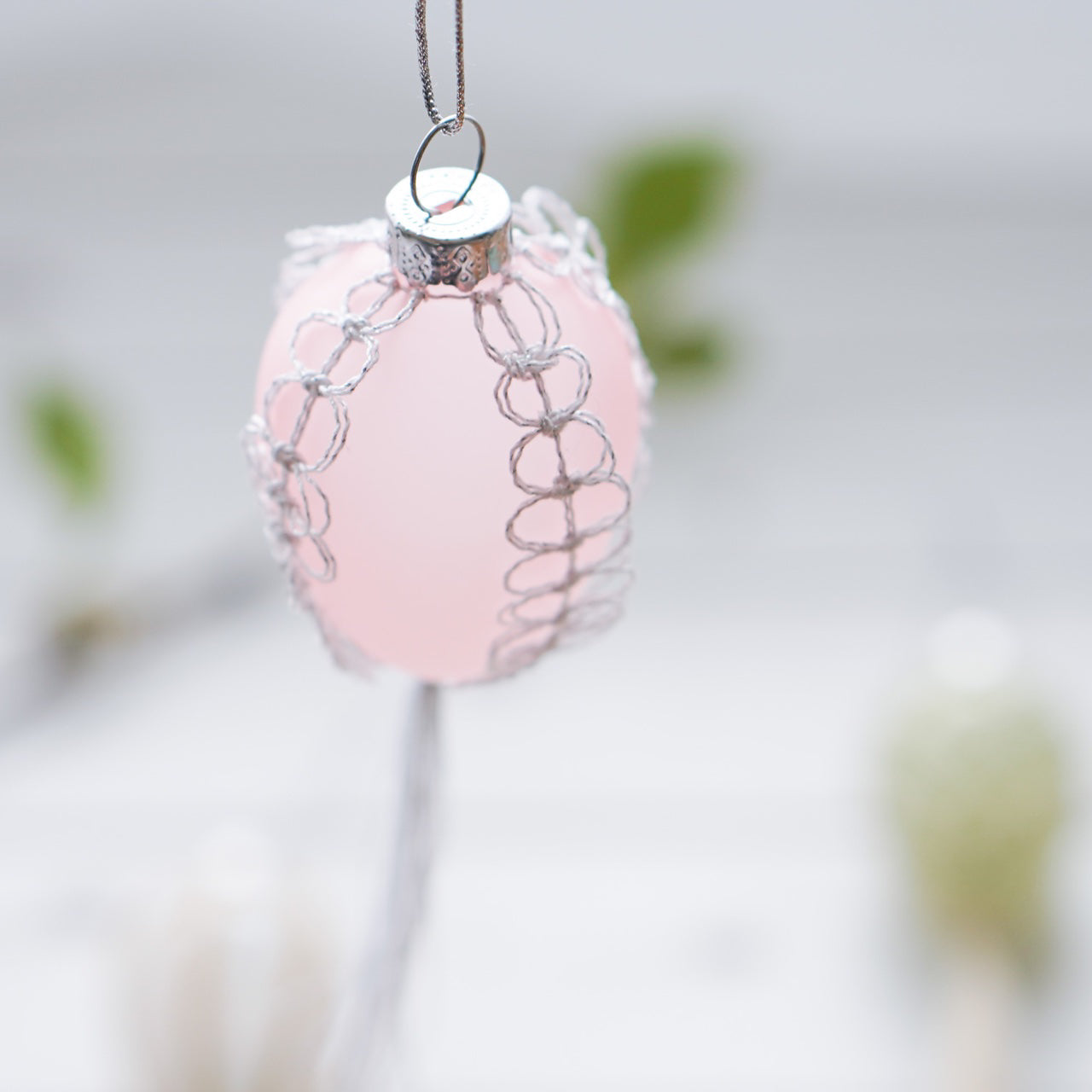 Handmade Boho Macramé Easter Egg Decoration