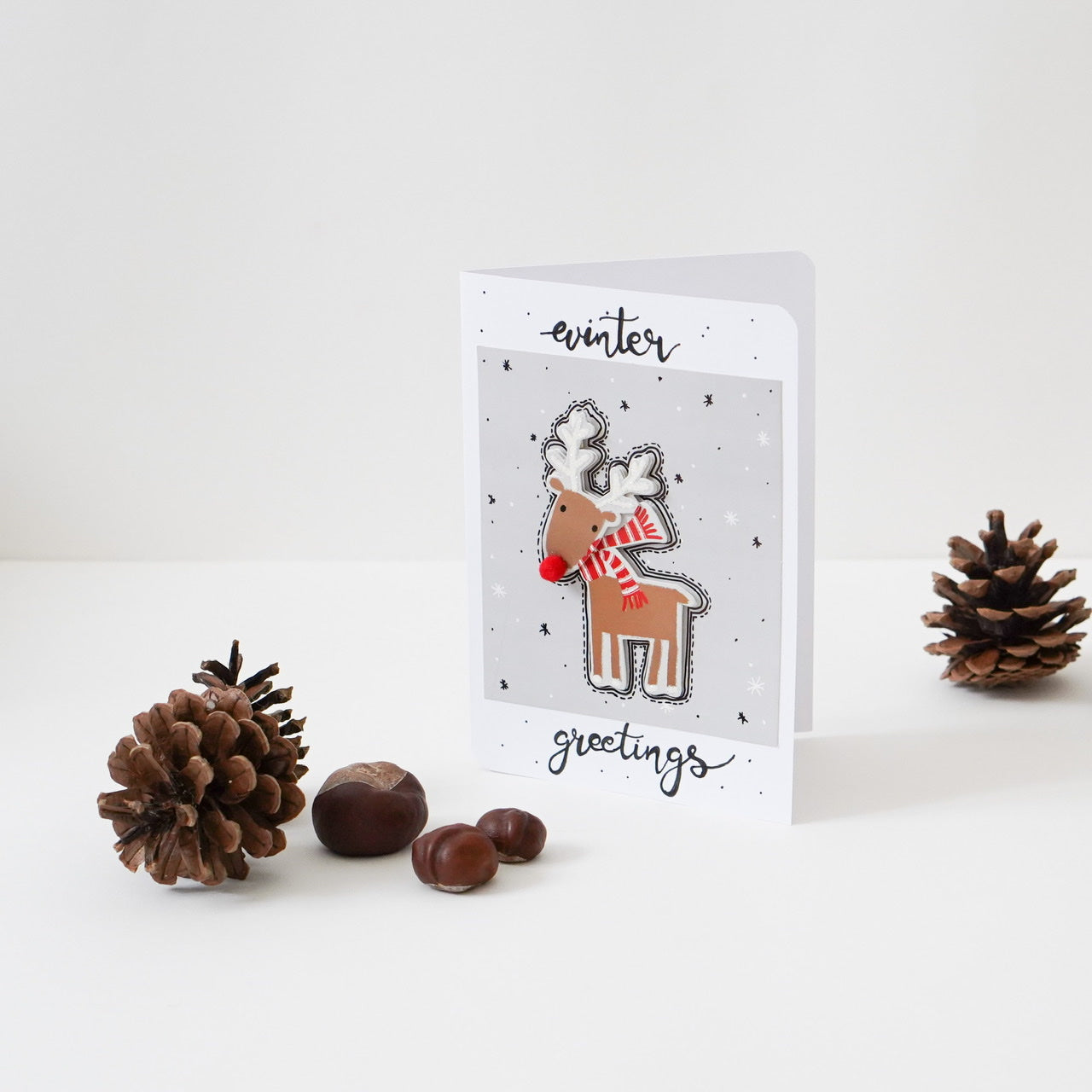 Winter Greetings- Deer