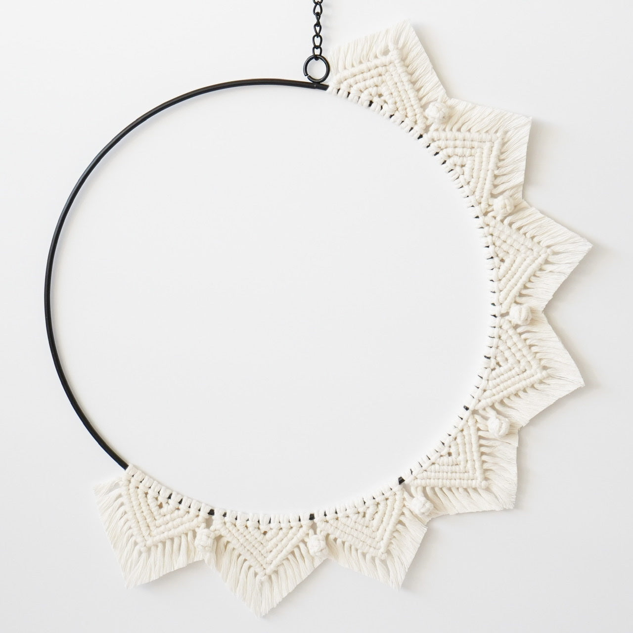 Four Season Macramé Wreath Natural