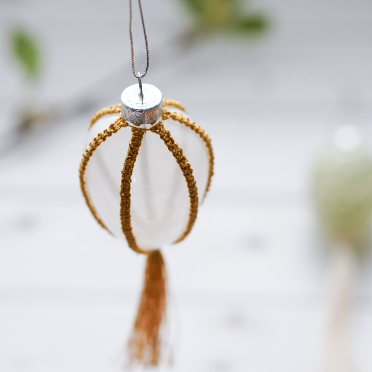 Handmade Boho Macramé Easter Egg Decoration