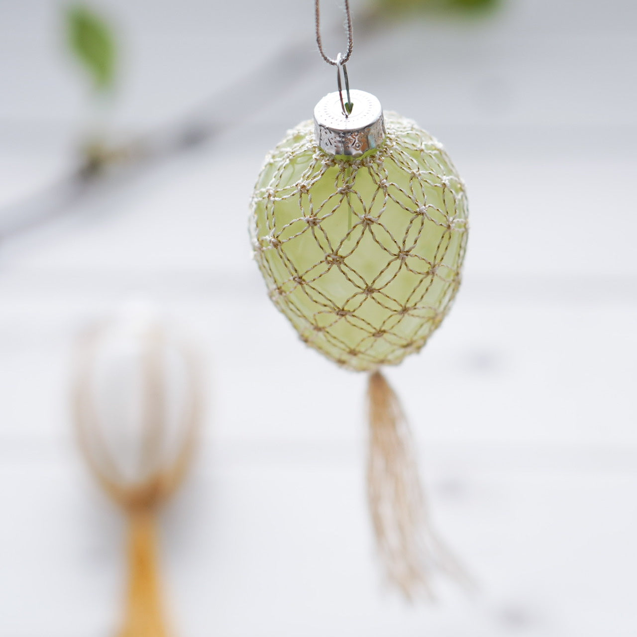 Handmade Boho Macramé Easter Egg Decoration