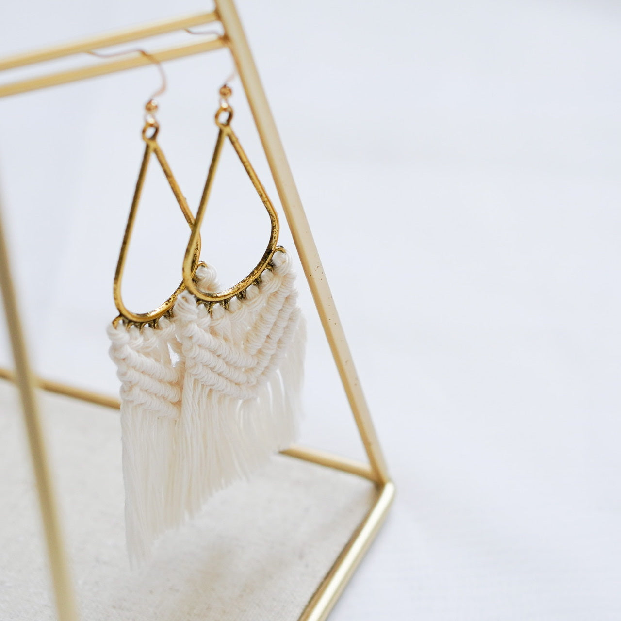 Handmade Macramé Drops- Natural- Handgemacht- Makramee- Natural