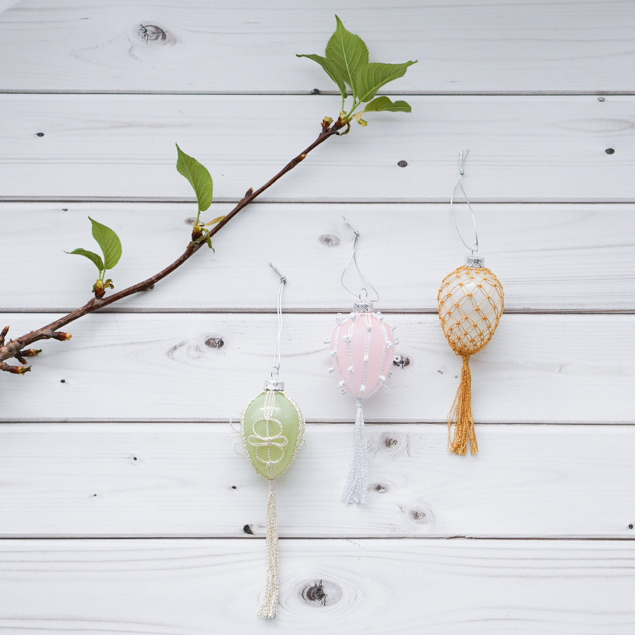 Handmade Boho Macramé Easter Egg Decoration