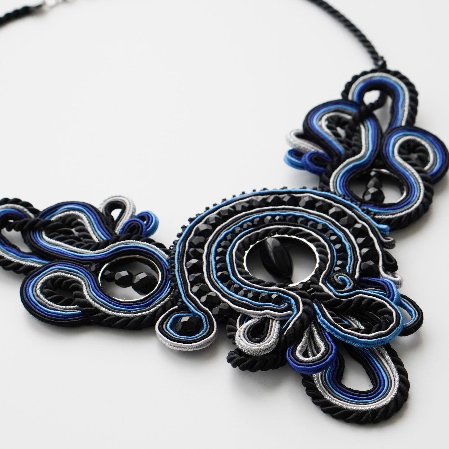 Soutache Necklace Midnight