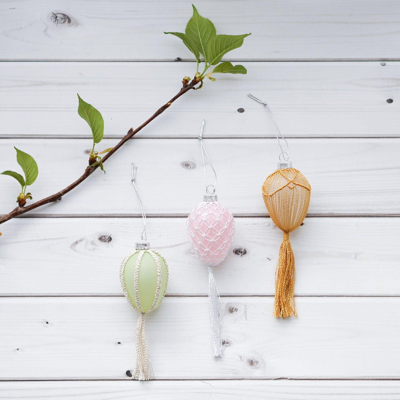 Handmade Boho Macramé Easter Egg Decoration