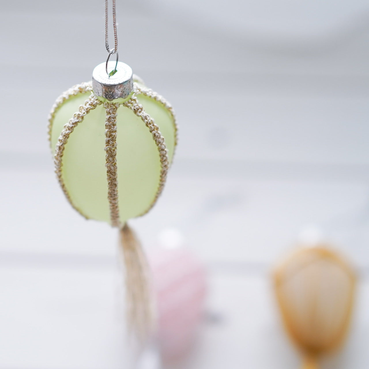 Handmade Boho Macramé Easter Egg Decoration