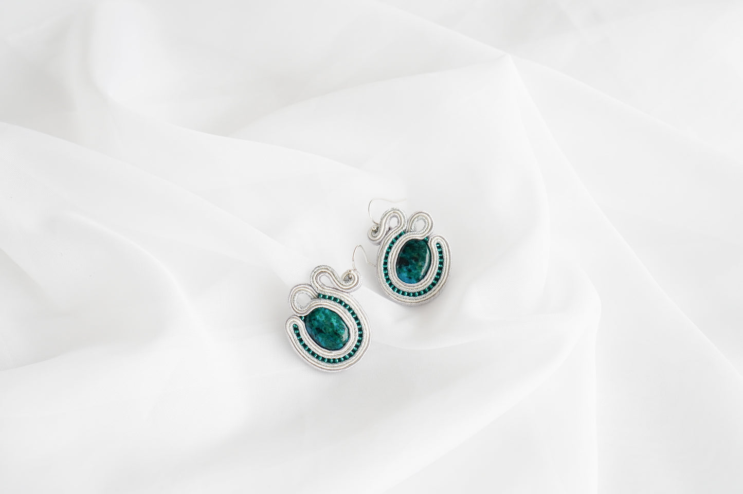 Soutache Earrings- Mountain Lake