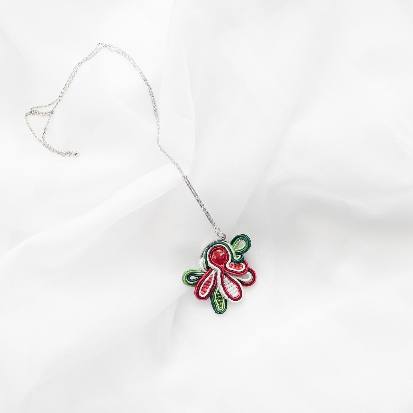 Soutache Medallion Spring Flower