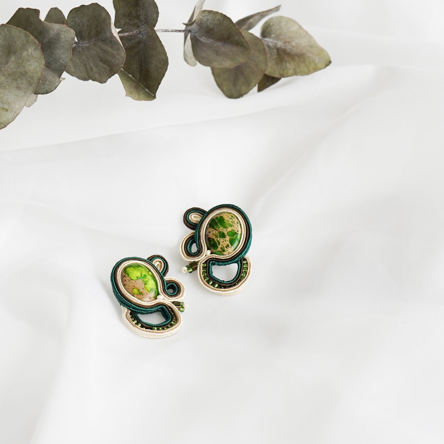 Soutache Earrings- Forest