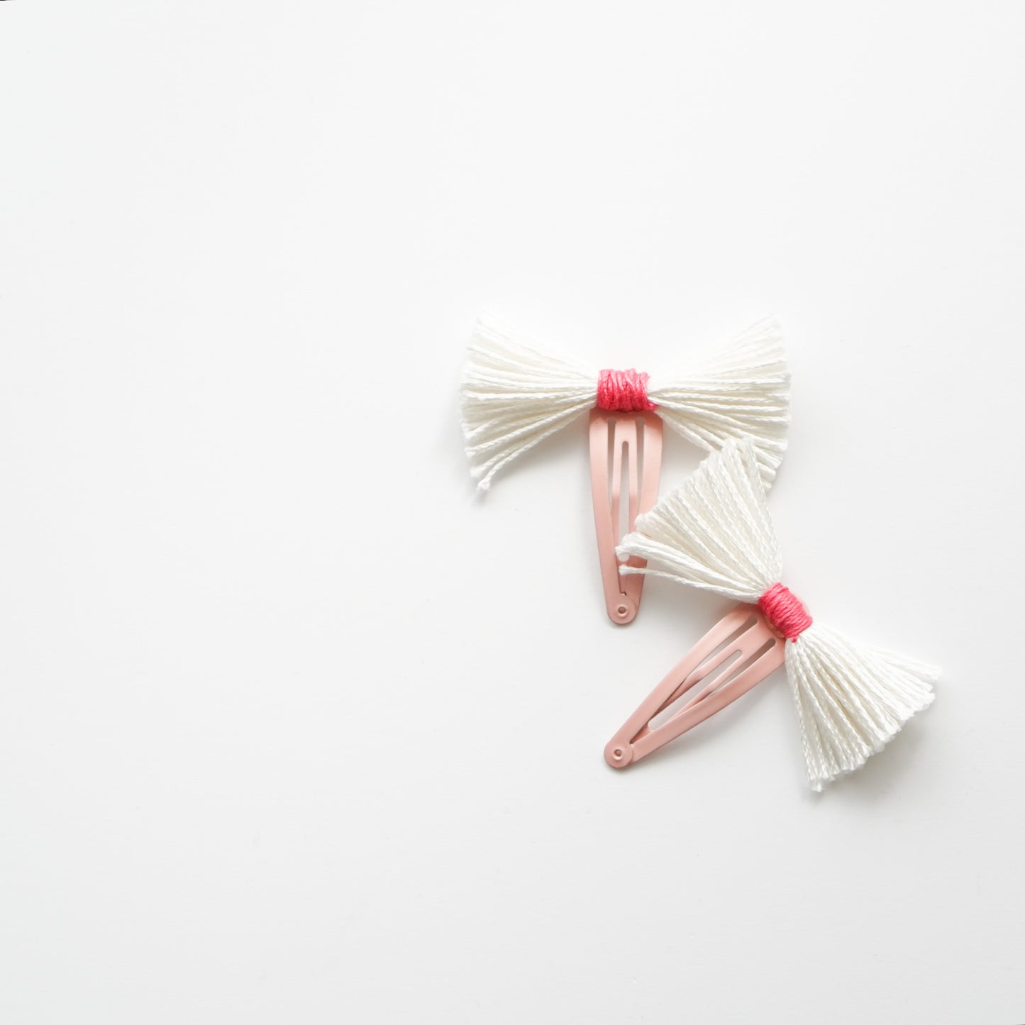 Upcycled Hair Clips- Peonies
