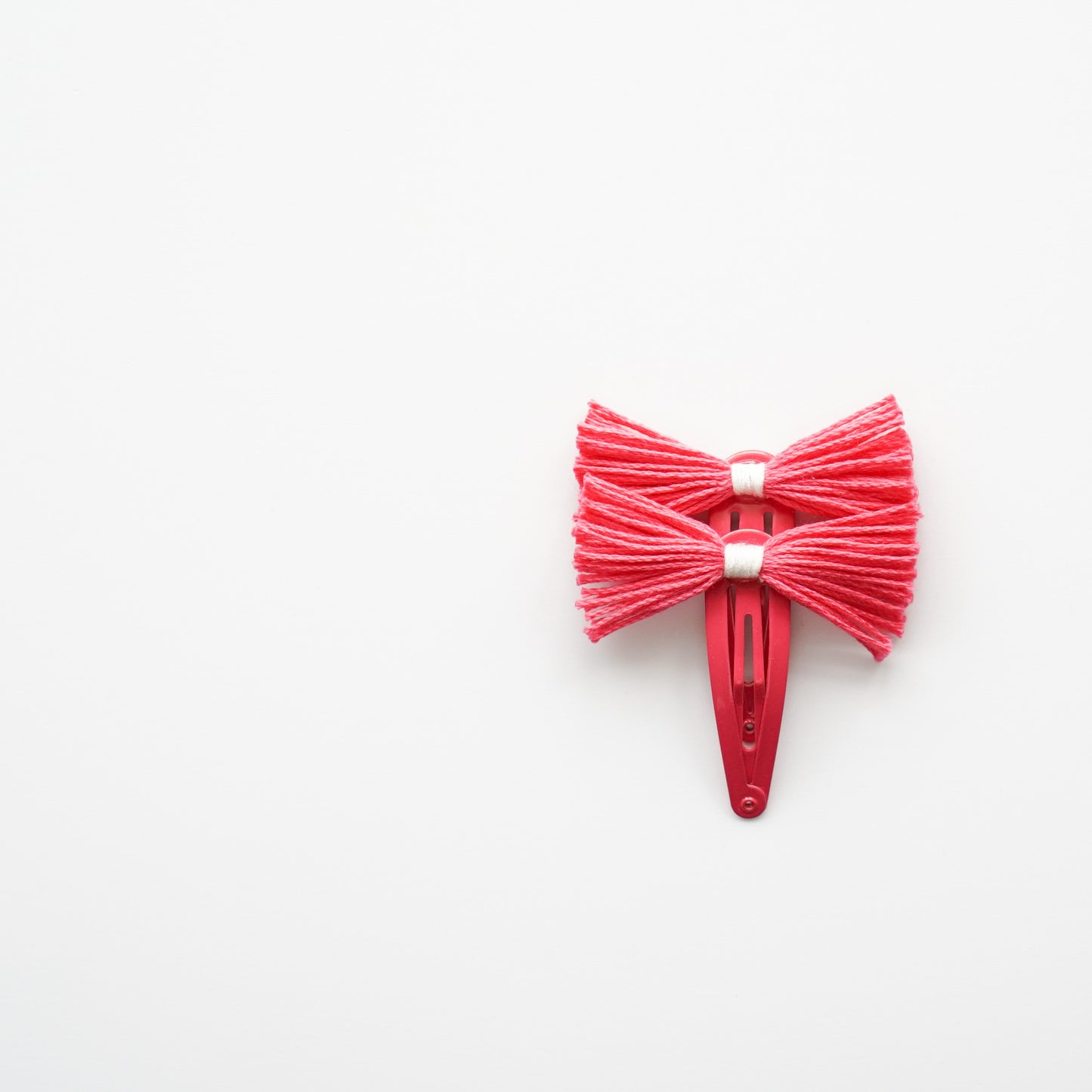 Upcycled Hair Clips- Spring tones