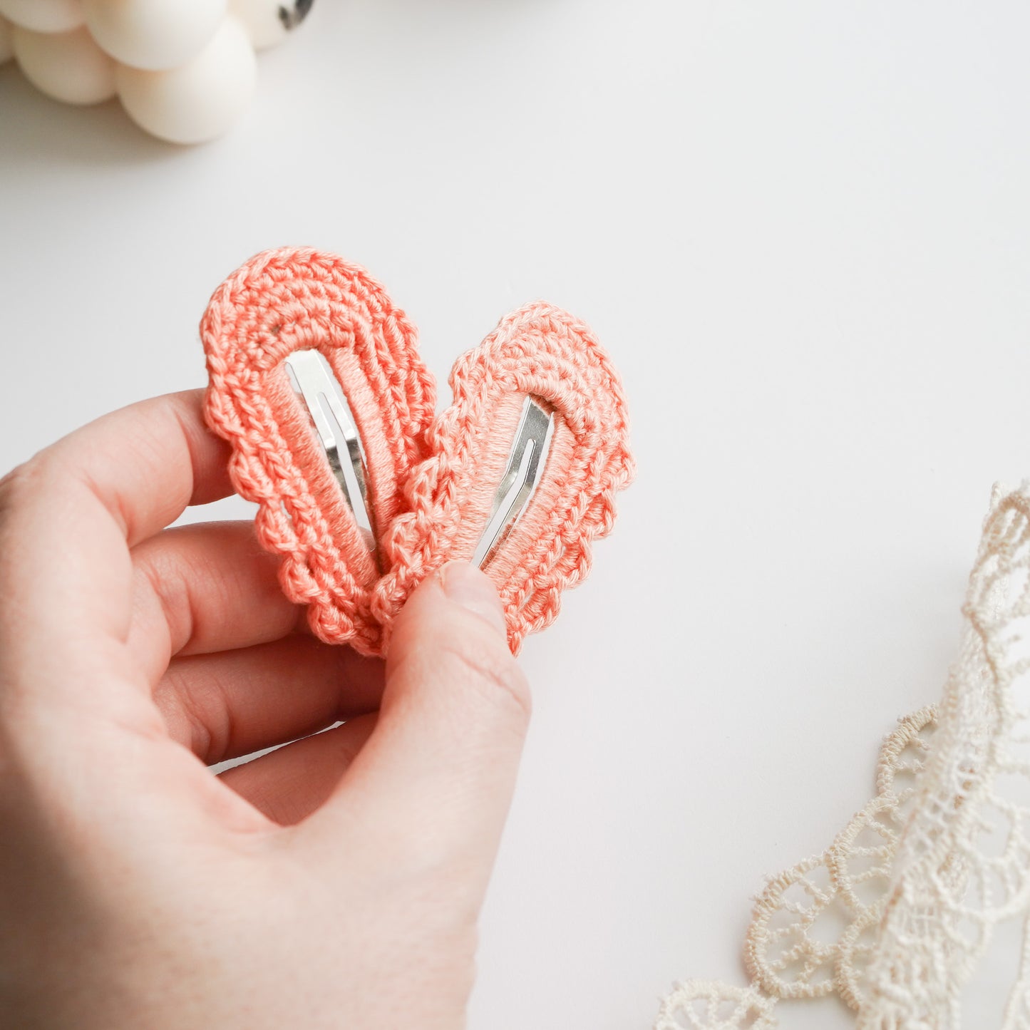 Crochet Hair Clips- Ombré