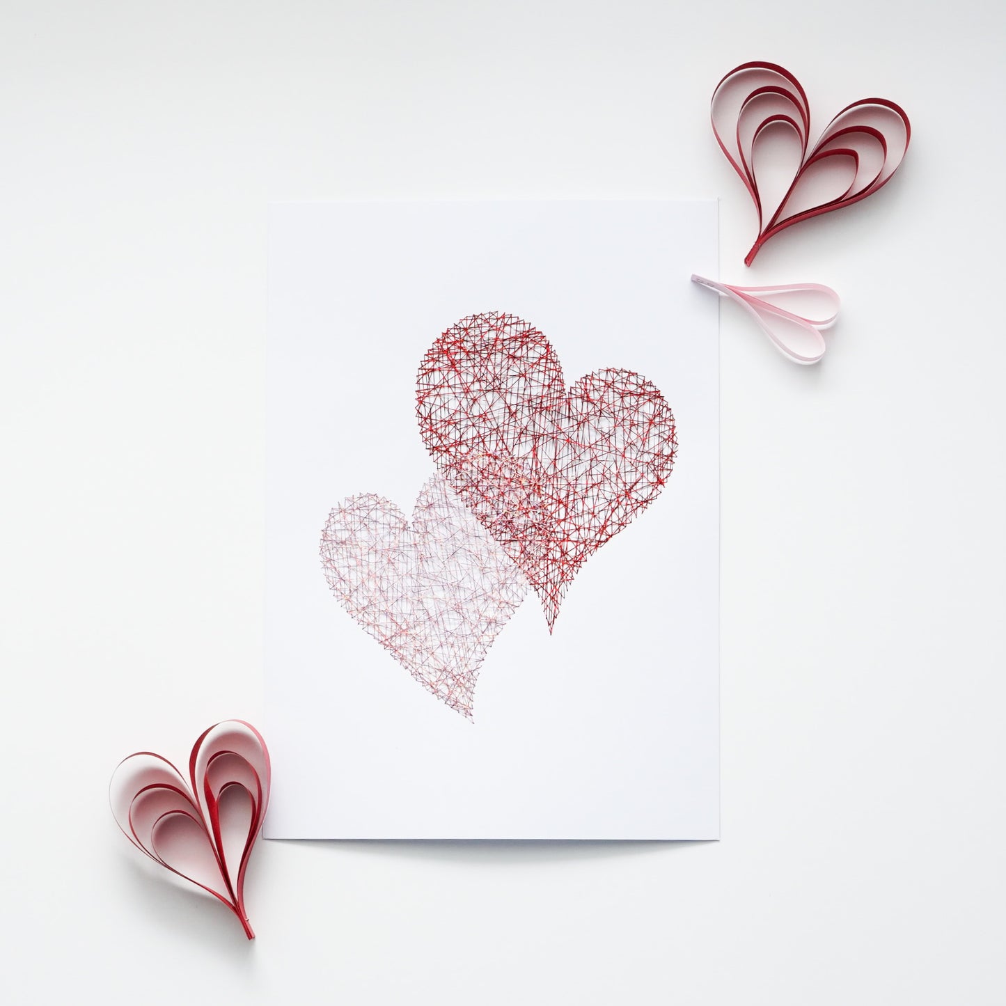 Embroidered poster - Love