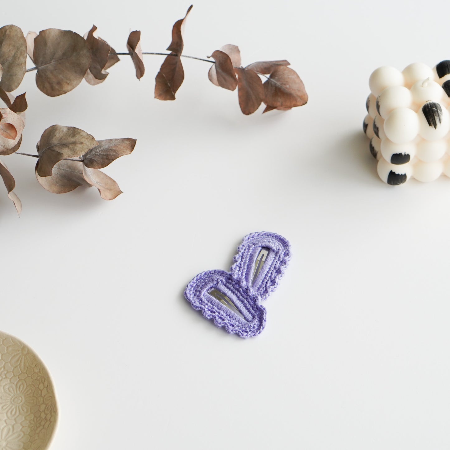 Crochet Hair Clips- Spring Flowers