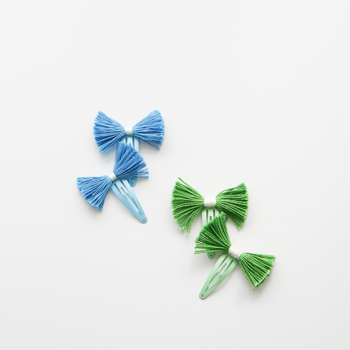 Upcycled Hair Clips- Grass and Water