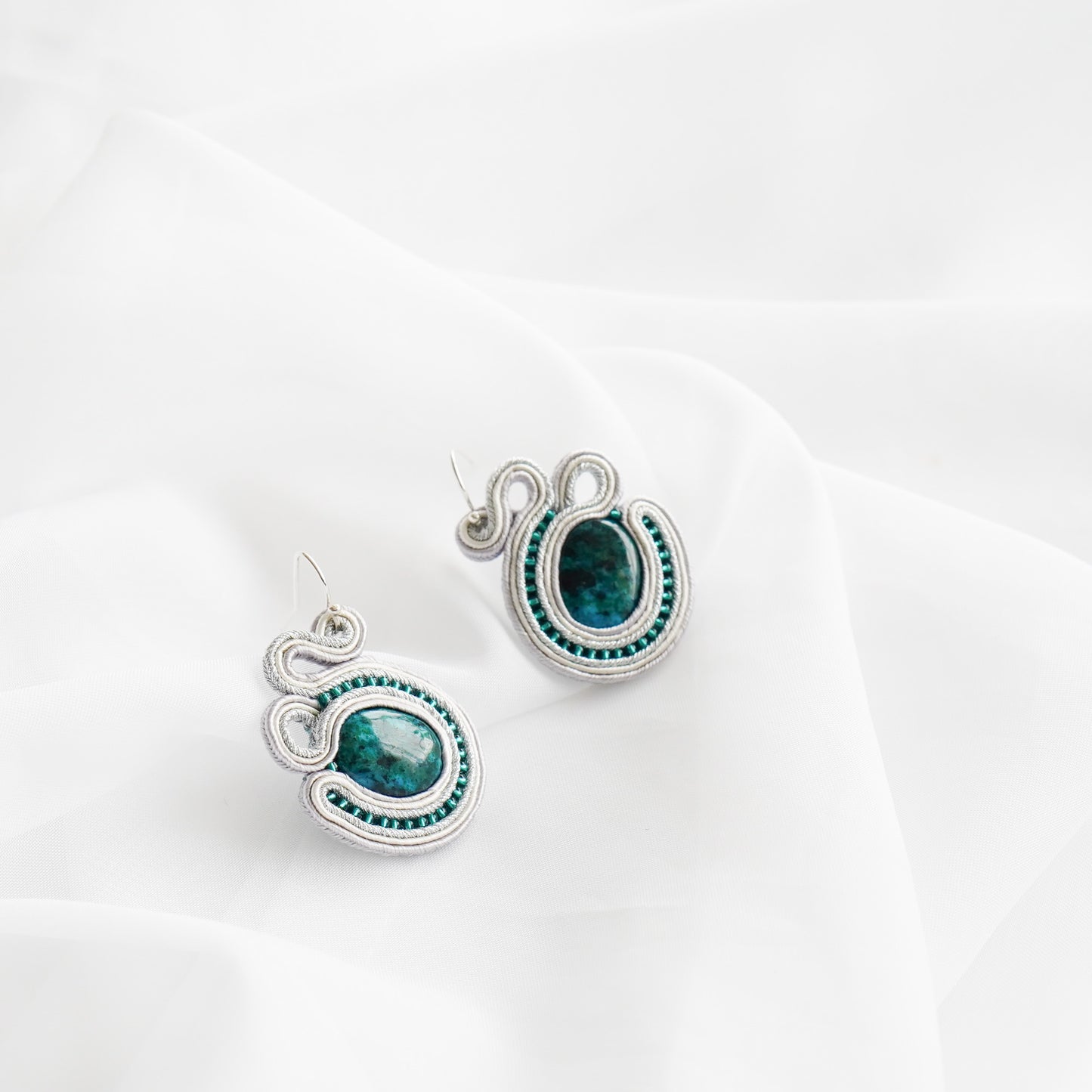 Soutache Earrings- Mountain Lake