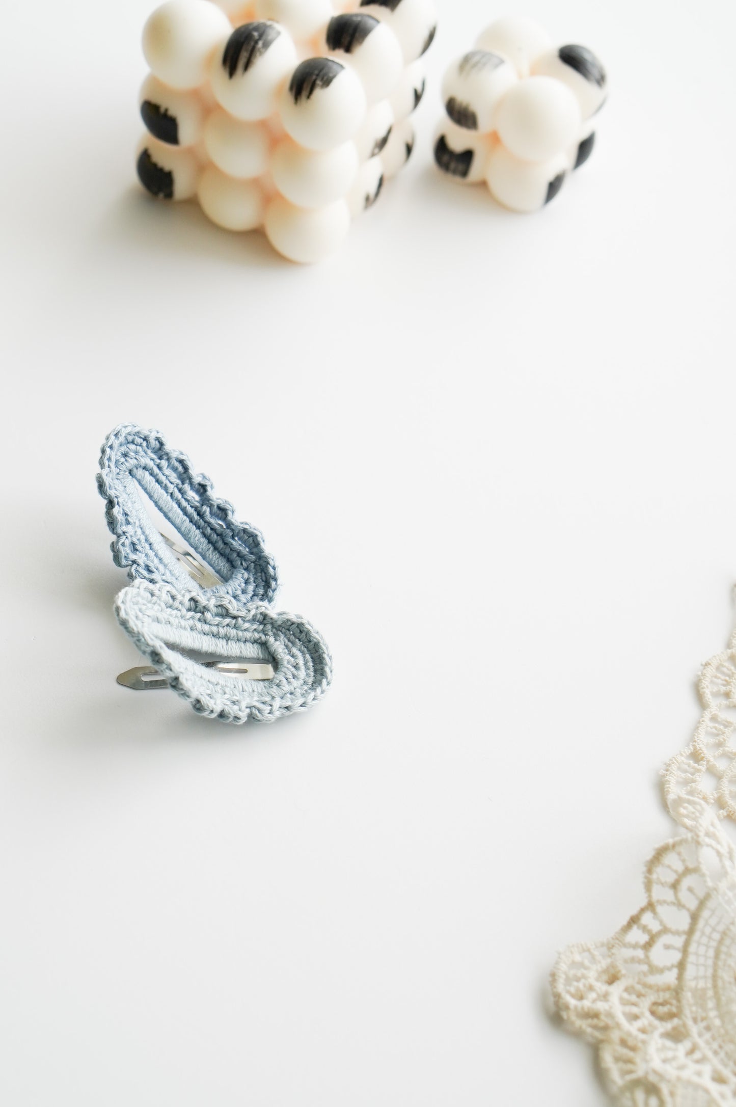 Crochet Hair Clips- Ombré