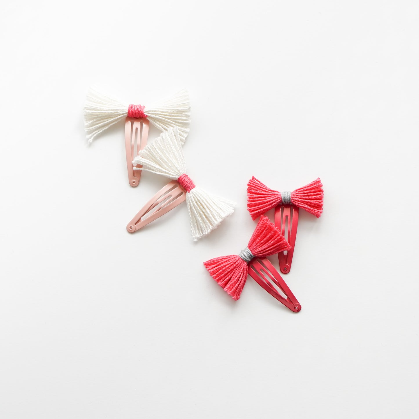 Upcycled Hair Clips- Peonies