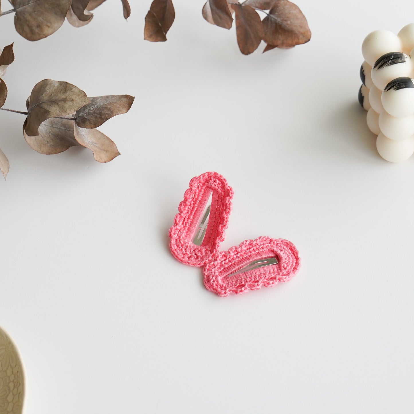 Crochet Hair Clips - Pastel Petals