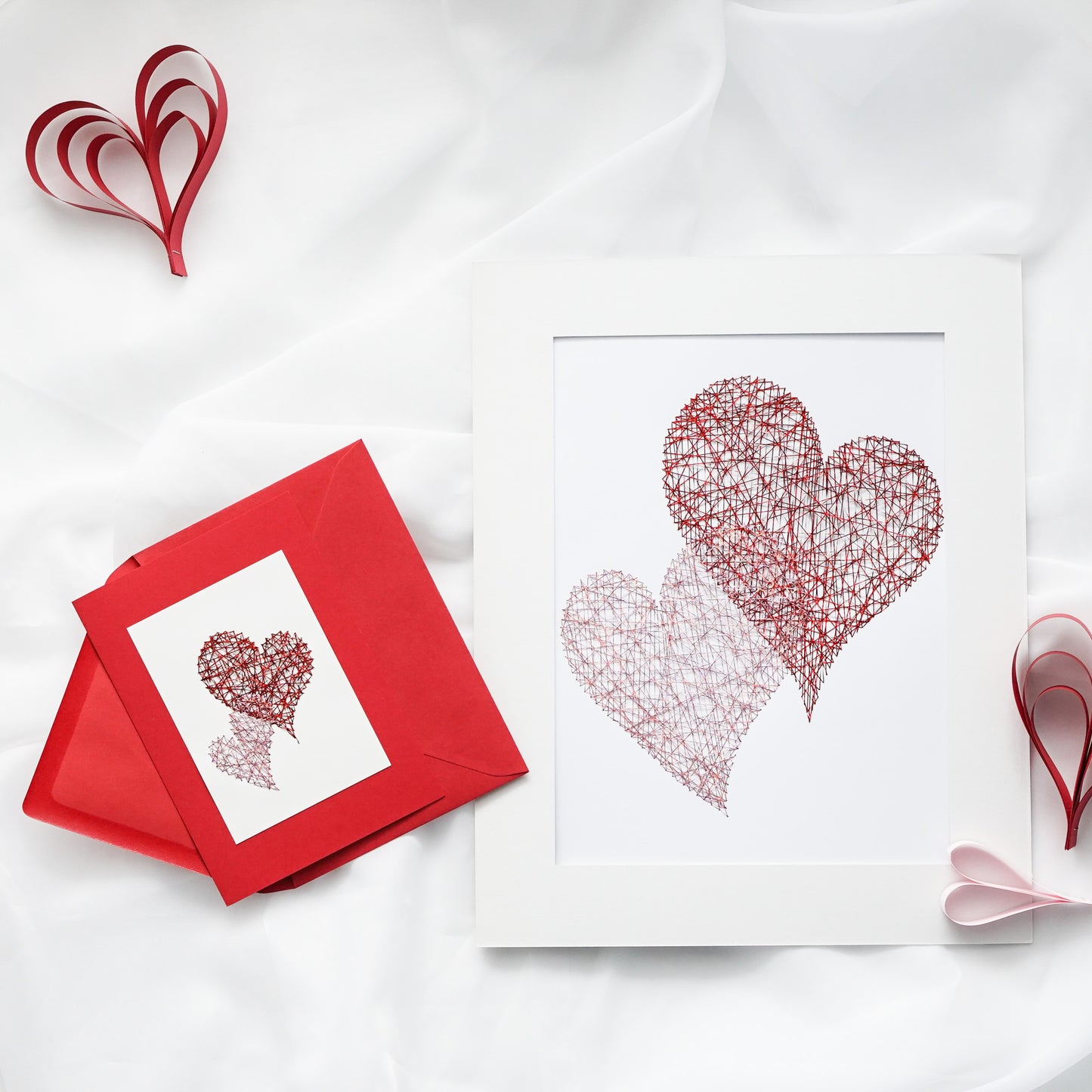 Embroidered poster - Love