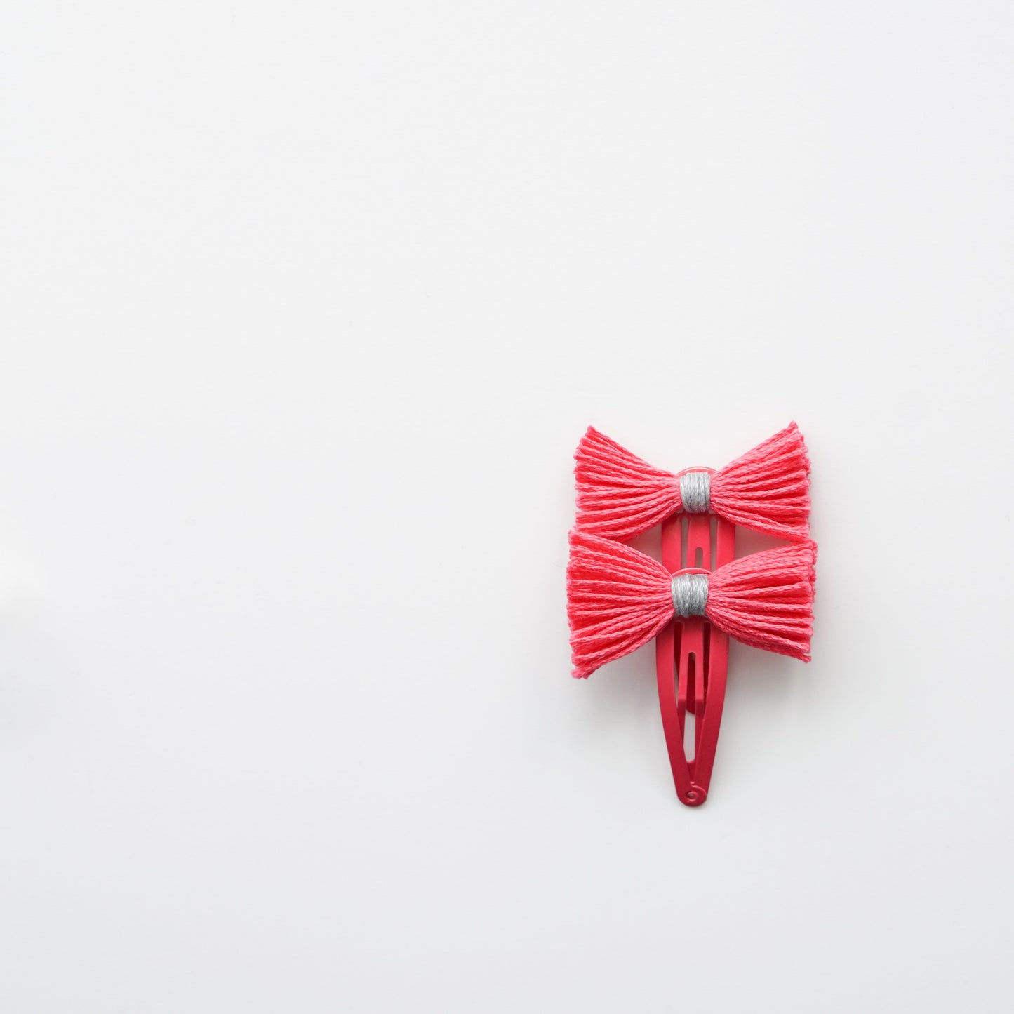 Upcycled Hair Clips- Peonies