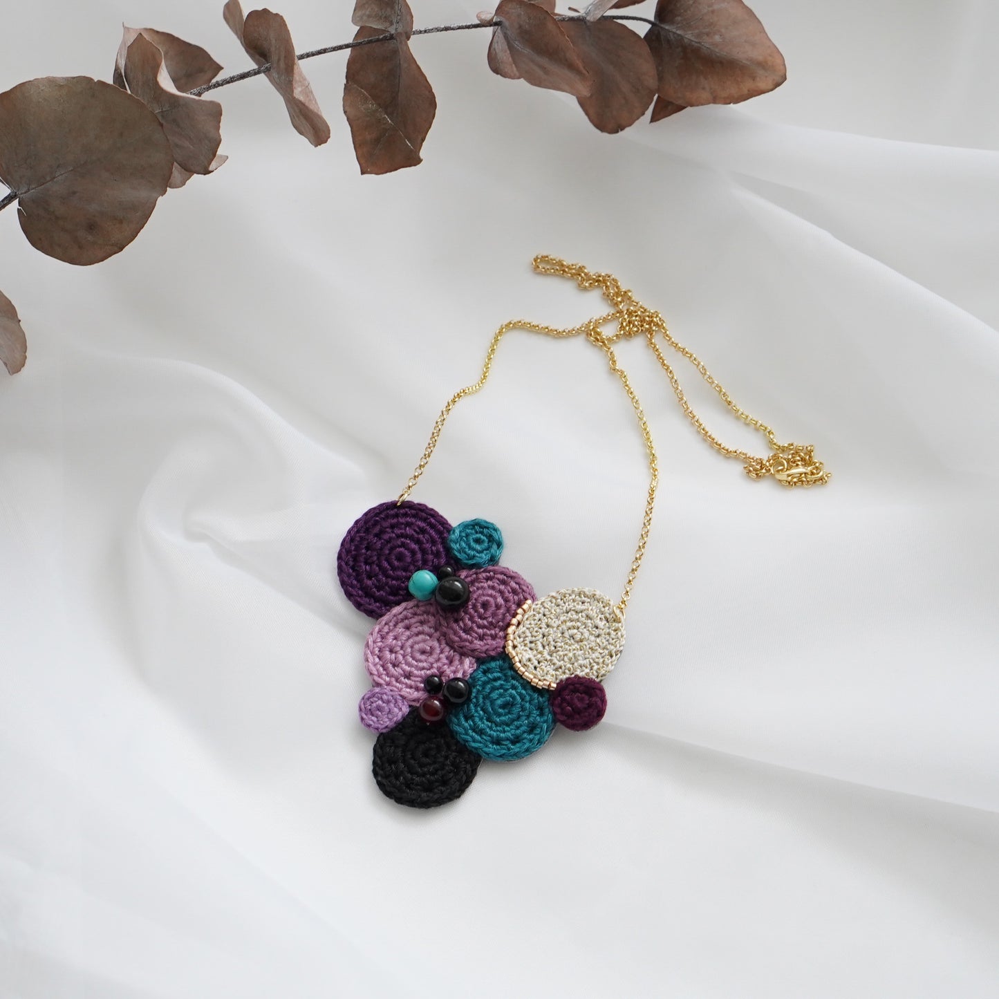 Boubles Crochet Necklace Midnight