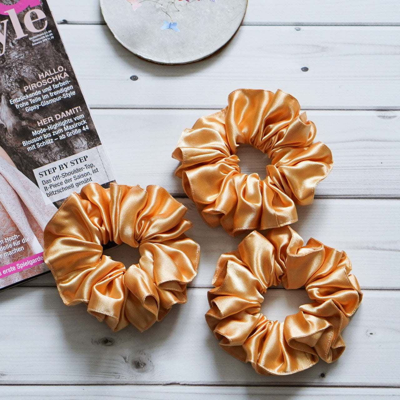 Scrunchies Majestic- Gold Satin