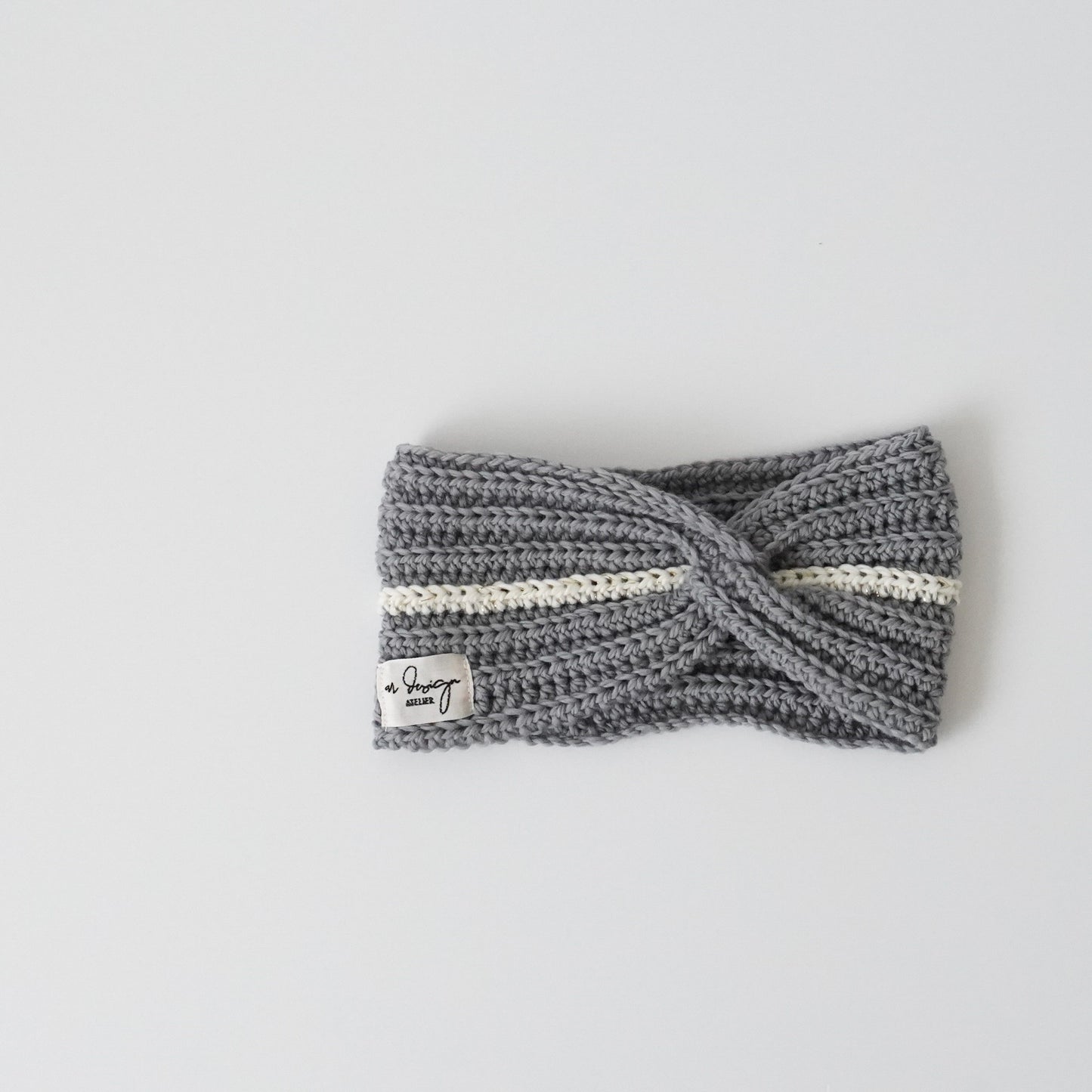 Crochet Headband Grey