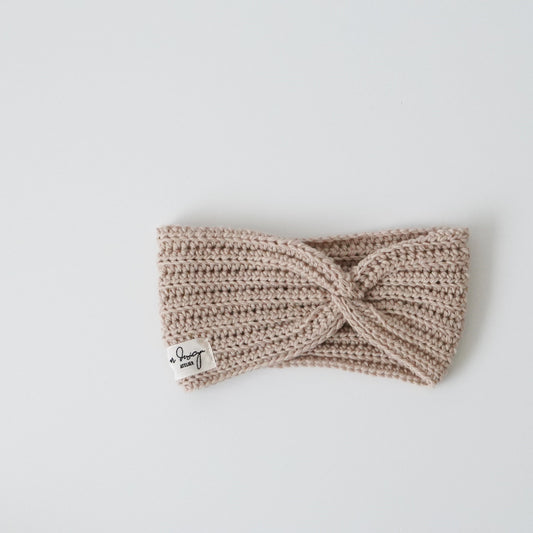 Crochet Headband Beige